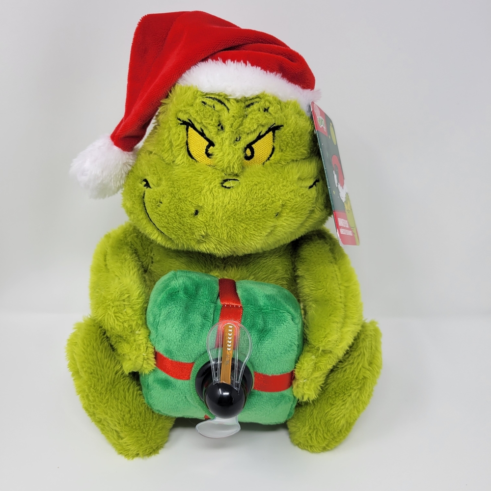 Dr. Seuss The Grinch ANIMATED Plush Fan Merry Grinchmas Propeller Lights NWT